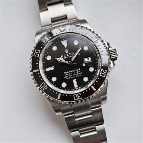 rolex sea dweller 4000all black|Rolex Sea-Dweller no date.